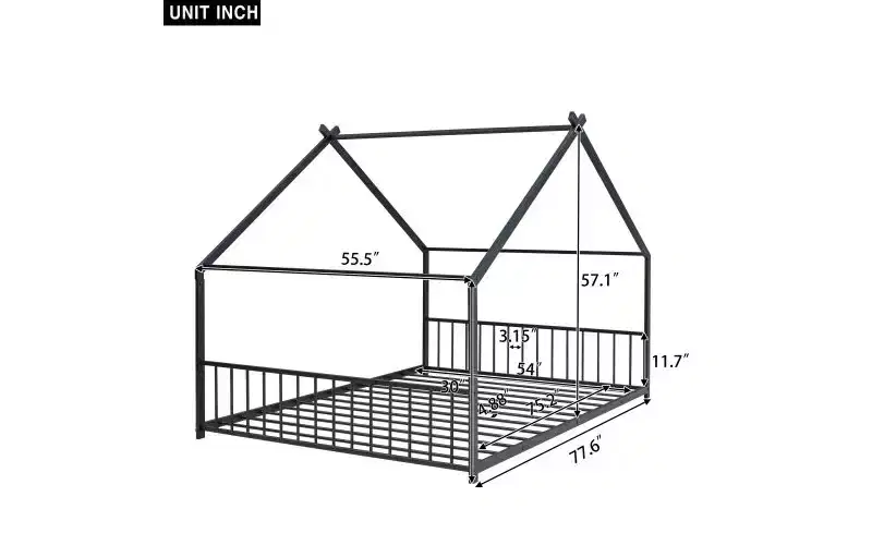 Elegant Full Bed Frame: Unique House Design