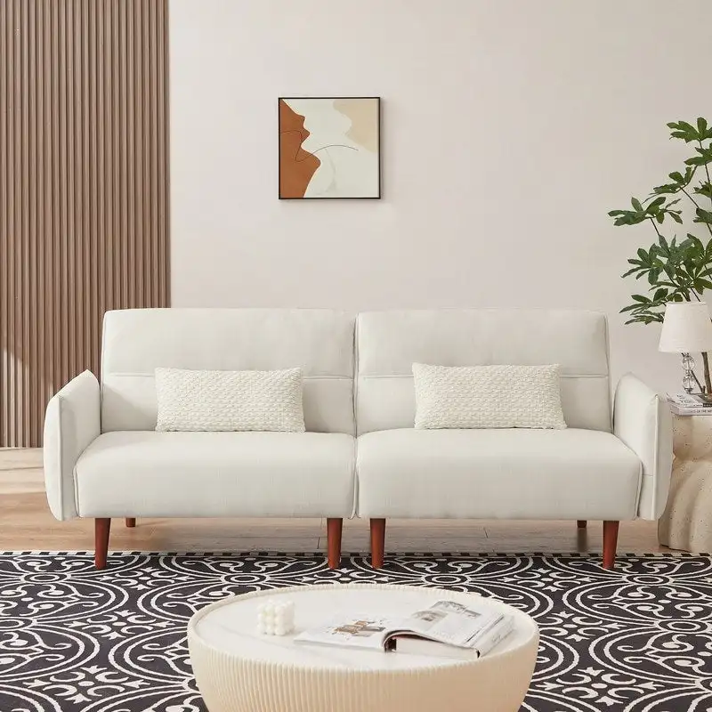 GEITIN Convertible Futon Sofa Bed with 2 Pillows