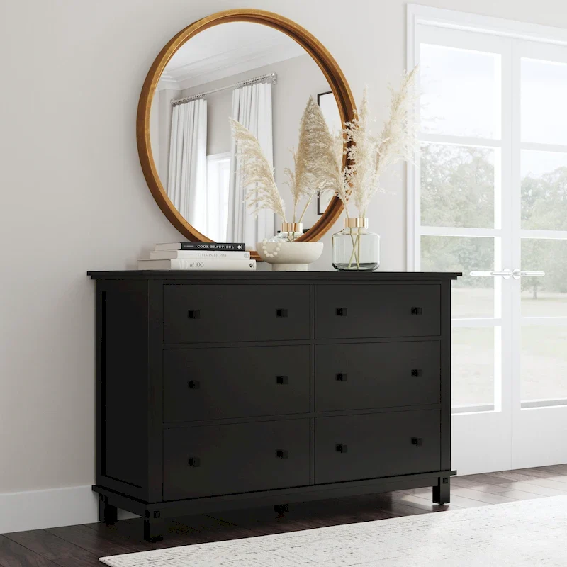 Black Wood Dresser