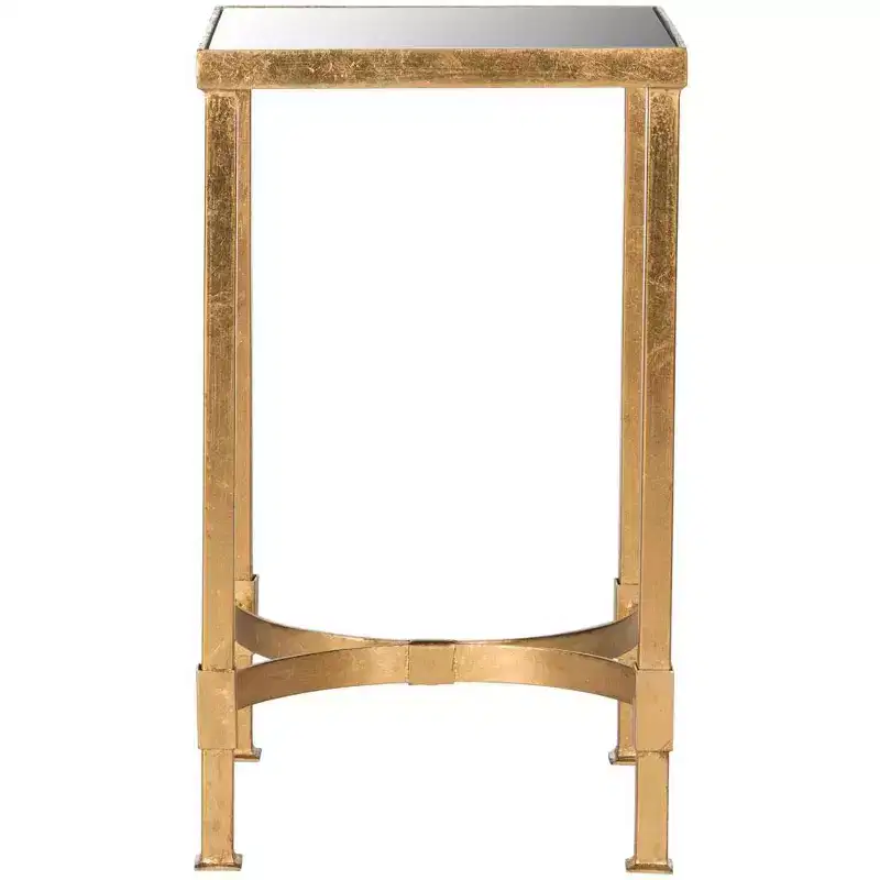 Halyn End Table - FOX2567A - Gold/Mirror - Safavieh Couture