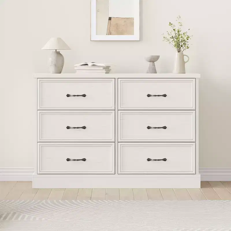 Acekool Modern Drawer Bedside Table Storage Cabinet, Space Saving Nightstand for Bedroom Living Room