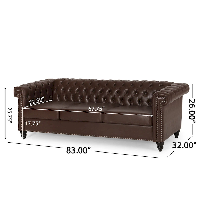 Parkhurst Chesterfield Tufted 3-seat Sofa by Christopher Knight Home