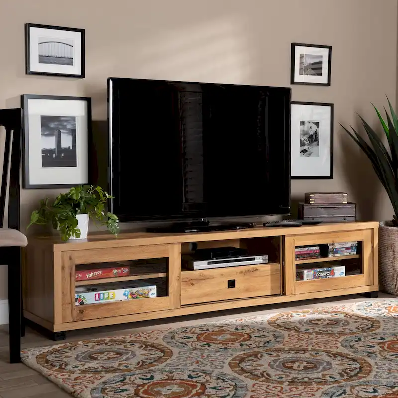 Modern and Contemporary Wood TV Stand 1-Drawer