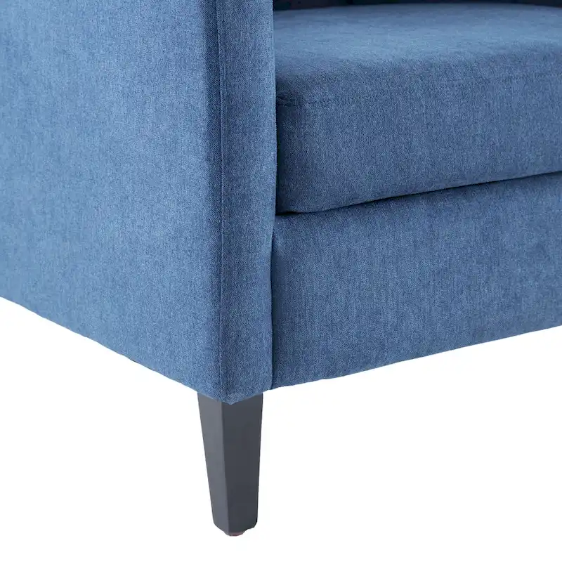 Living Room Chairs, Accent Armchair with lumbar pillow, Elegant Bedroom Reading Chair, Mid-Century Upholstered Sofa Chair