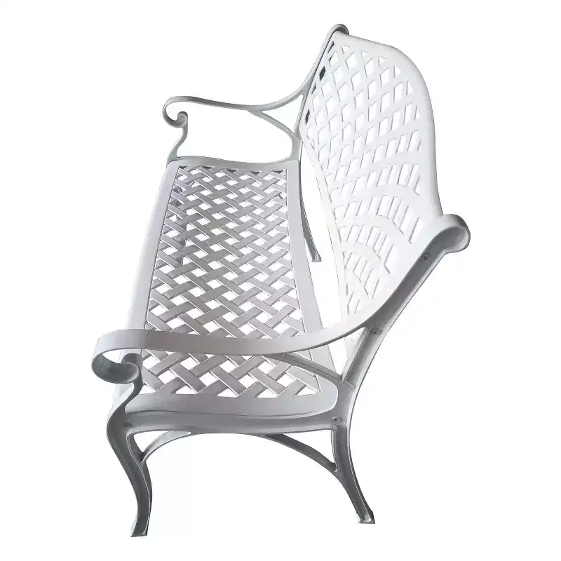 Modern Aluminum Patio Bench - Oakland Living