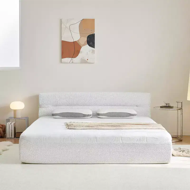 GDFStudio Christelle Contemporary Upholstered Mattress Bed