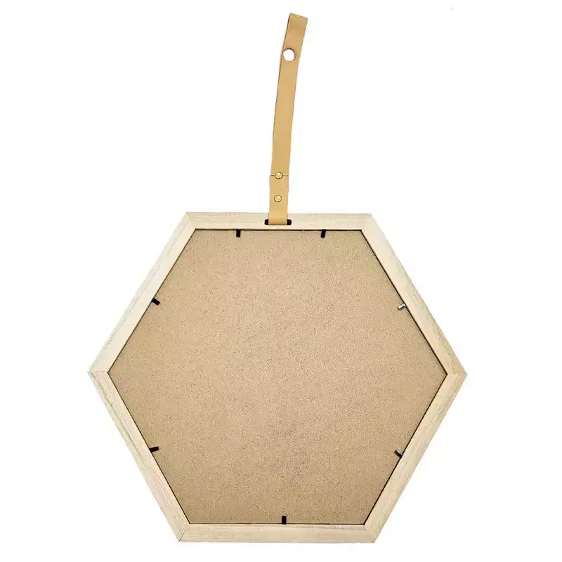 MAYEERTY Hexagon Mirror, Decor Mirror for Living Room, Foyer, Entryway, Bedroom, 16x14