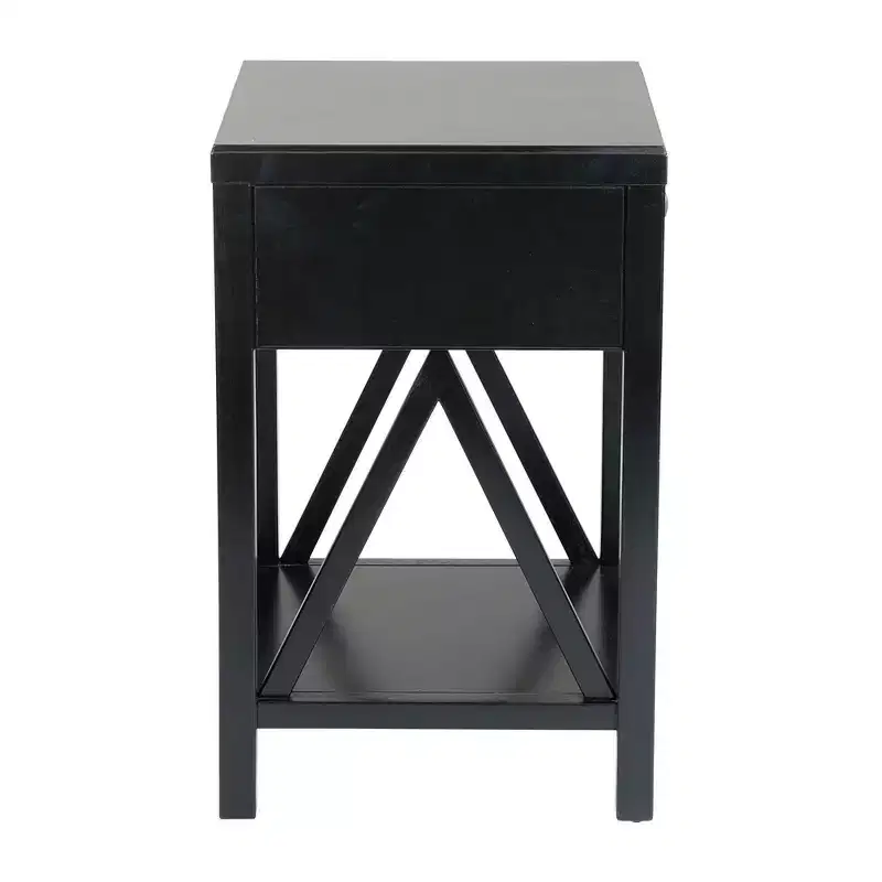 East at Main 27.7" Auburn Traditional Wooden Accent Side with Drawer