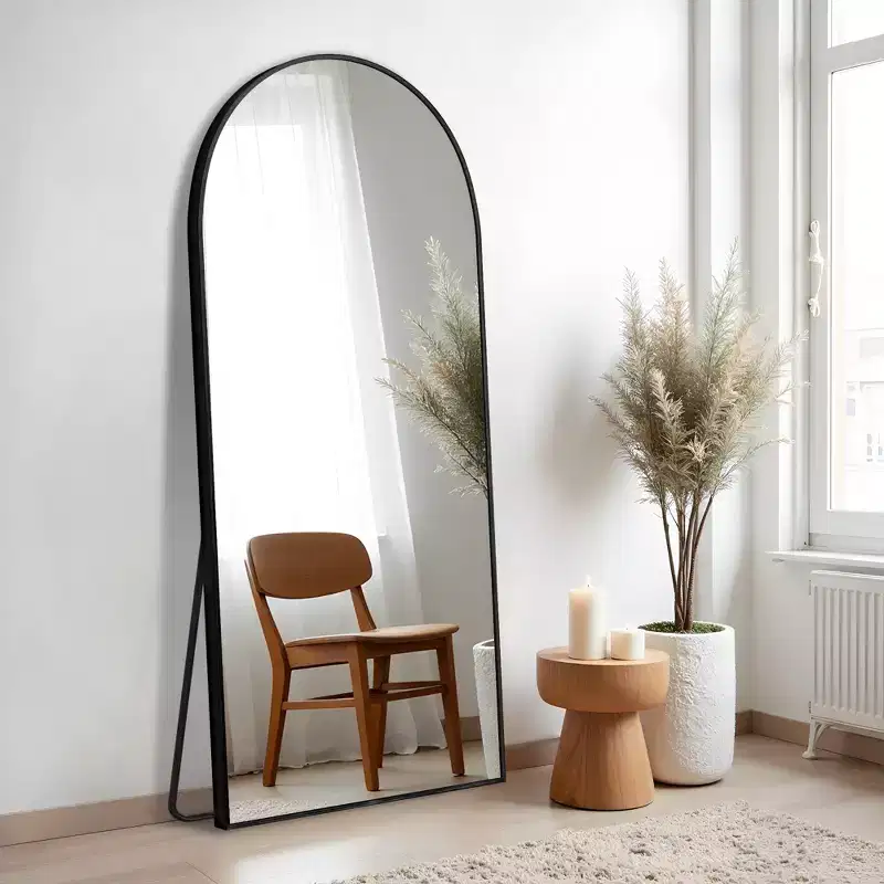 Metal Framed Arch Full Length Mirror