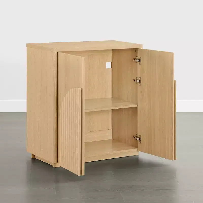 Modern Sideboard Buffet Cabinet with Wave Design