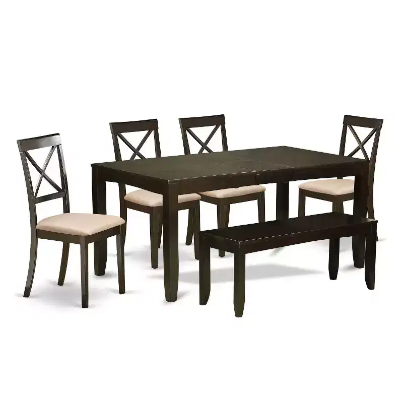 Nordic Dining Set - Rectangular Table & Chairs - Modern Kitchen Set