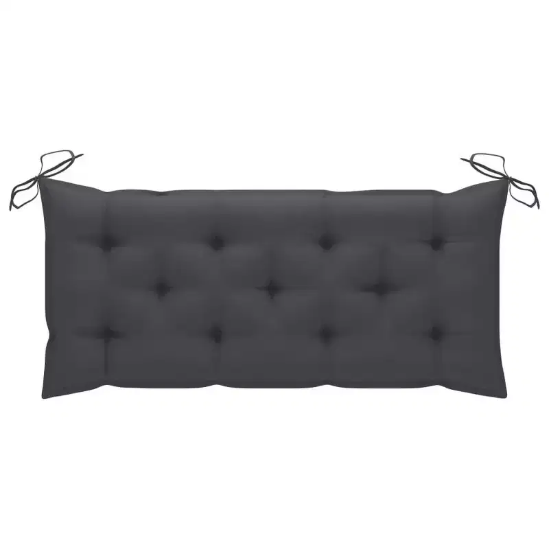 vidaXL Batavia Bench Garden Bench Patio Loveseat with Cushion Solid Wood Teak