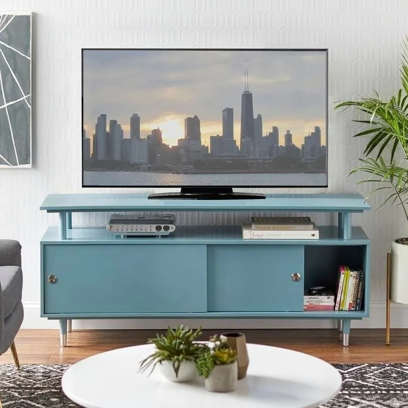 Mid-Century Modern Wood TV Stand