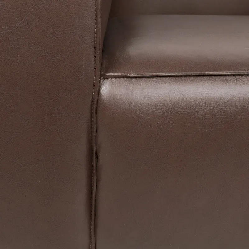 Goyette Faux Leather Club Chair by Christopher Knight Home