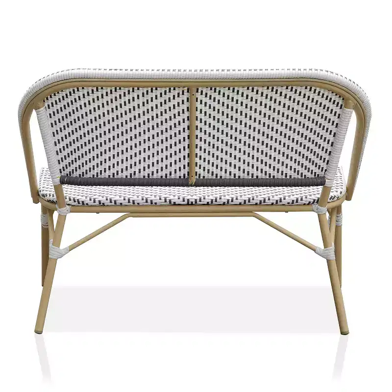 Alertis Patio Wicker Bench - miBasics