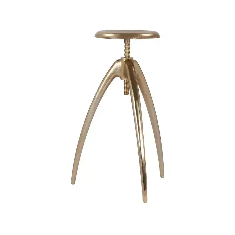 Gold Aluminum Counter/Bar Stool