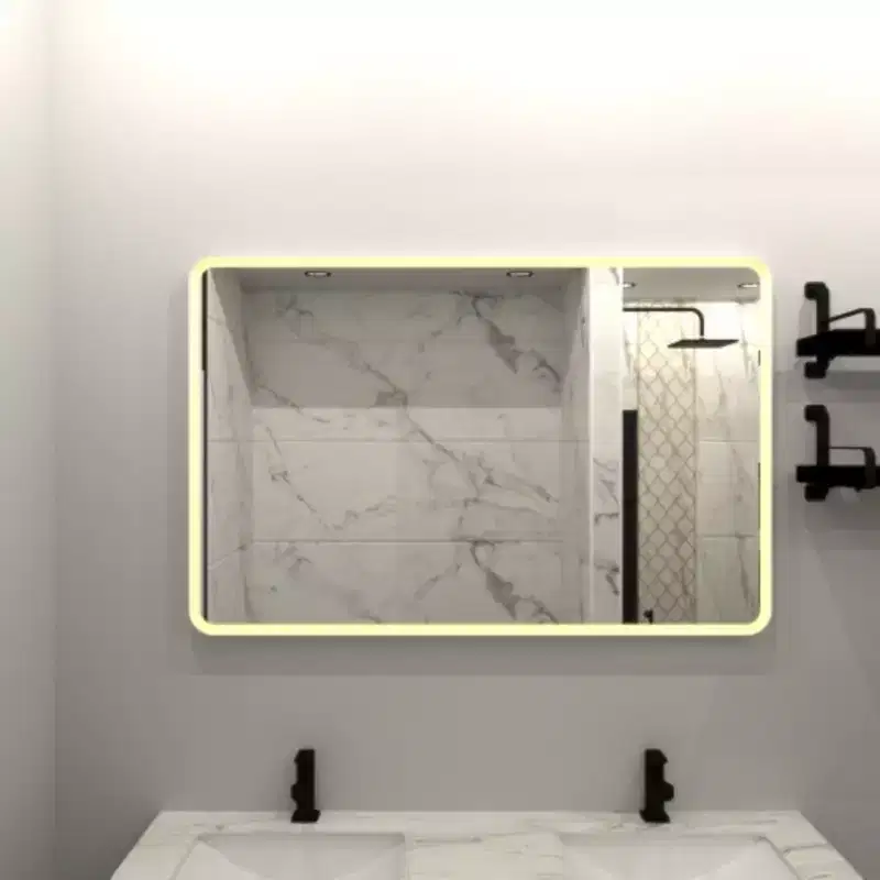 24 X 32 Rectangular Framed Dimmable Anti-Fog LED Wall Bathroom Vanity Mirror Lighted Mirror
