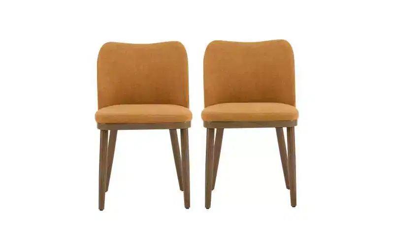 Christopher Knight Home Set of 2 Isaac Fabric Upholstered Dining Chairs Ginger