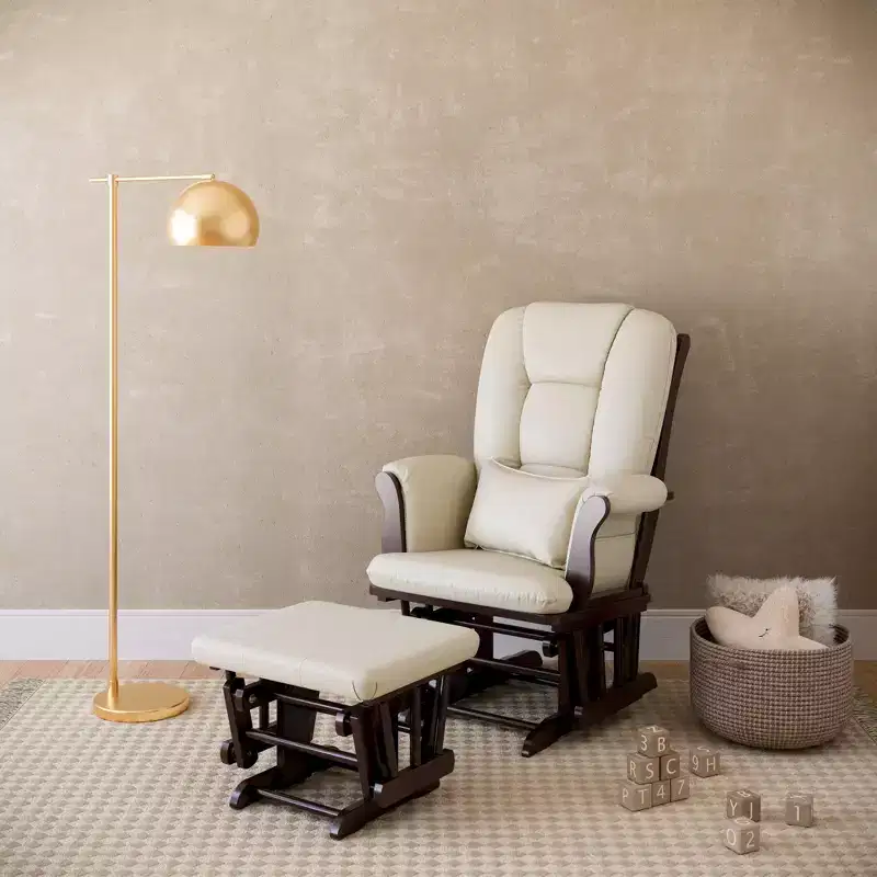 Nursery Glider Rocking Chair and Ottoman