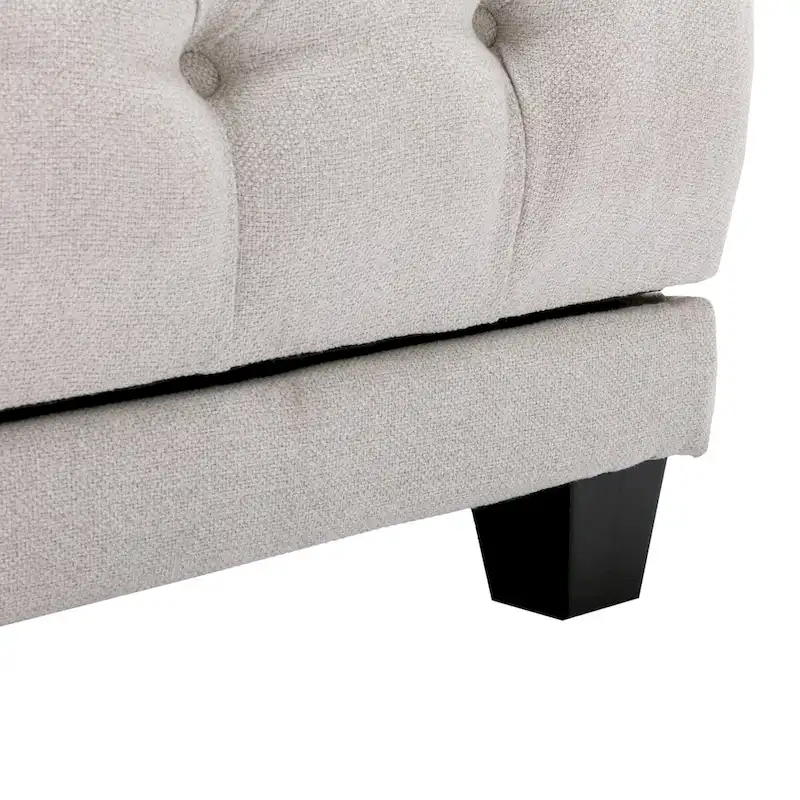 Clihome Tufted Reclining Chaise Lounge
