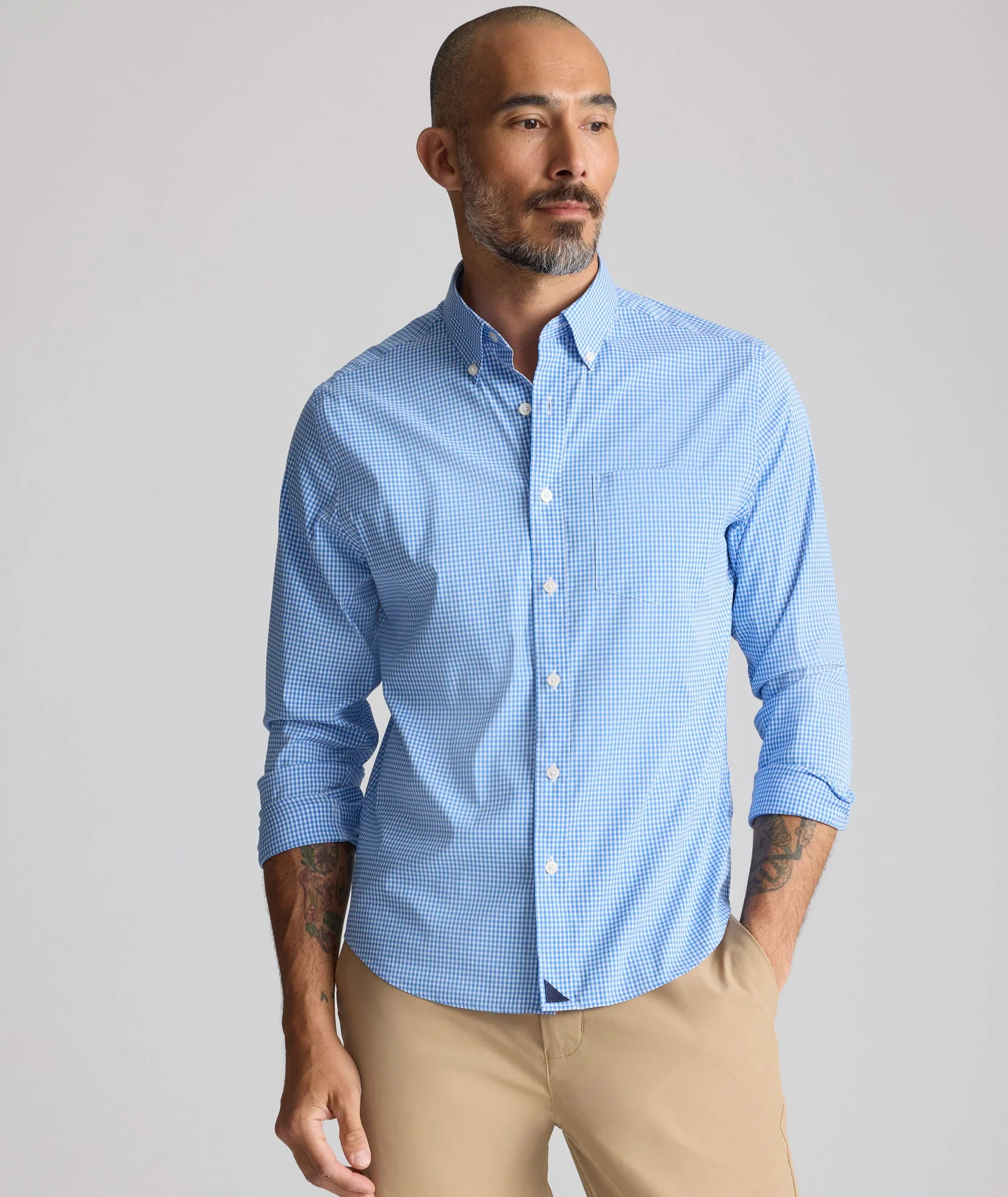 Cotton-Nylon Cooling Shirt (Blue)