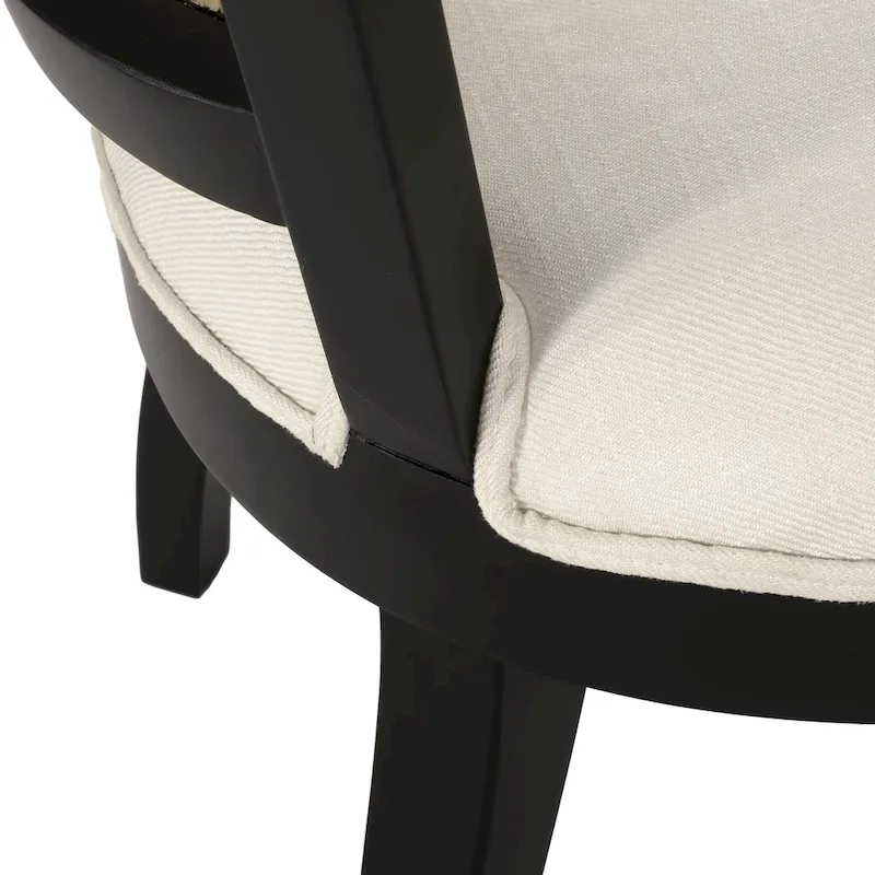 Currant Cane Upholstered Rubberwood Dining Chairs by Christopher Knight Home- Set of 2