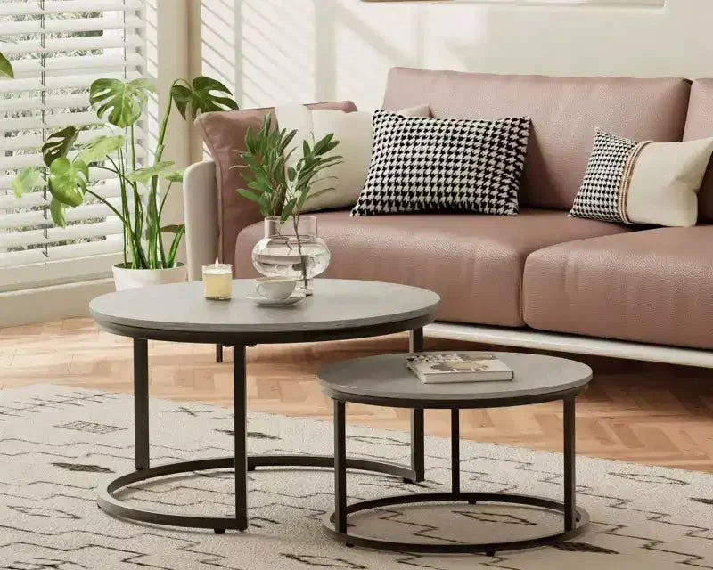 31 Nesting Coffee Tables , Round Coffee Table for Living Room, Bedroom