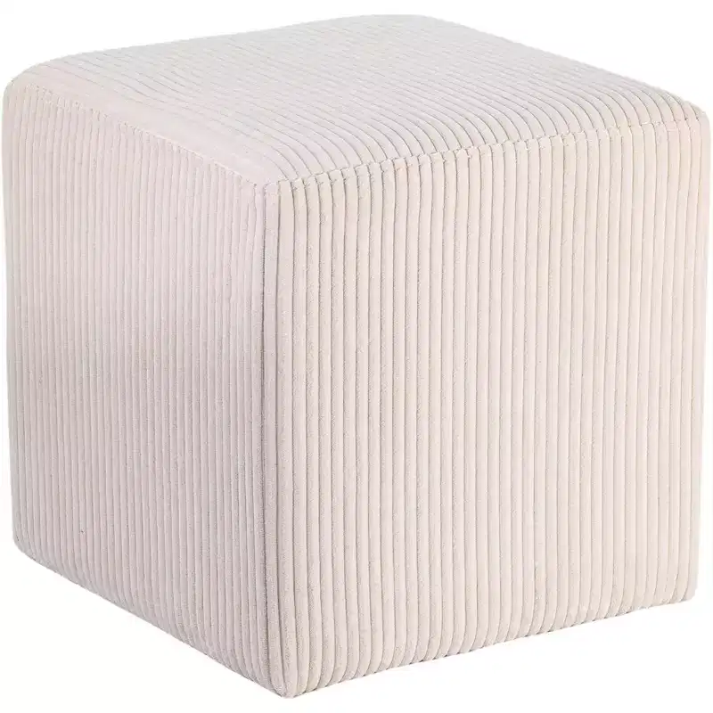 Microsuede Fabric Ottoman & Stool – Dual-Purpose Seating for Living Room or Bedroom