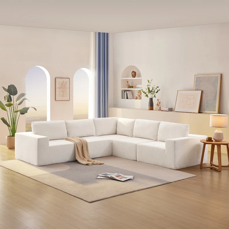 Modular Sectional Sofa, L Shaped Sectional Couch, Cloud Couch Set