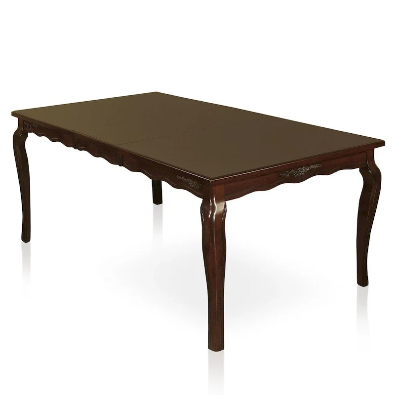 Shak Traditional Brown Wood 7-Piece Dining Set with Leaf by Furniture of America