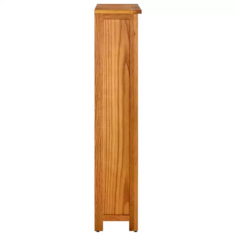 vidaXL Bookshelf Wall Bookcase Decor Standing Shelf Furniture Solid Wood Oak