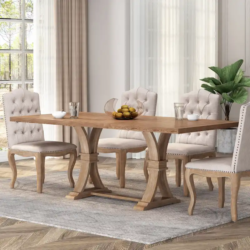 Wood Expandable Dining Table