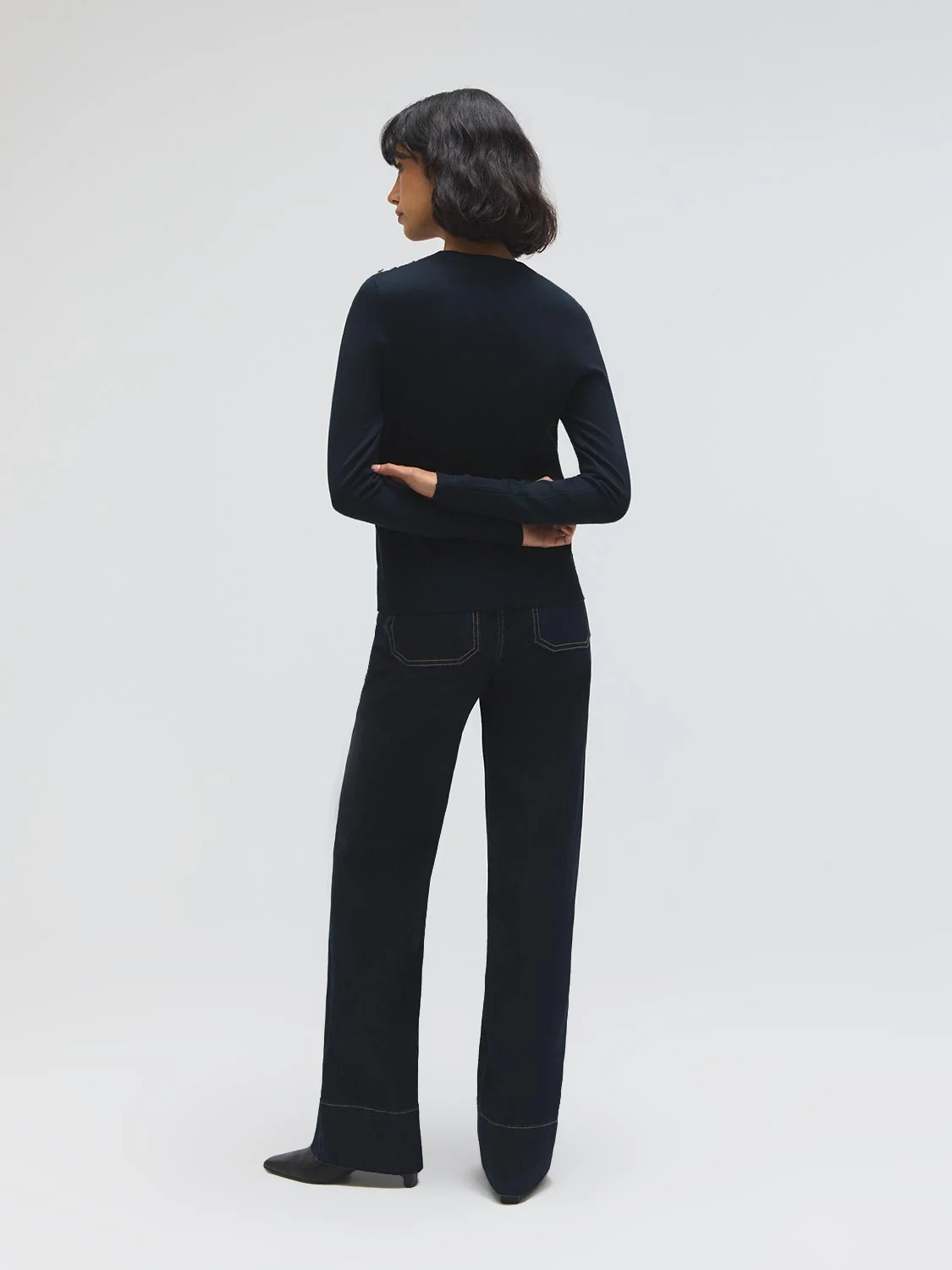 Round Neck Long Sleeve Sweater