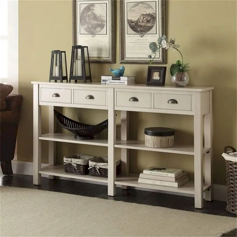 72 Console Table with 4 Drawers