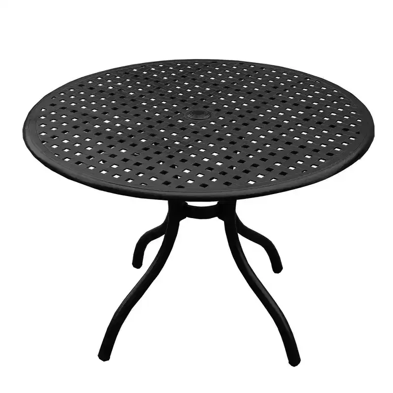 5pc Outdoor Dining Set: UV-Resistant Aluminum Table & Chairs - Oakland Living