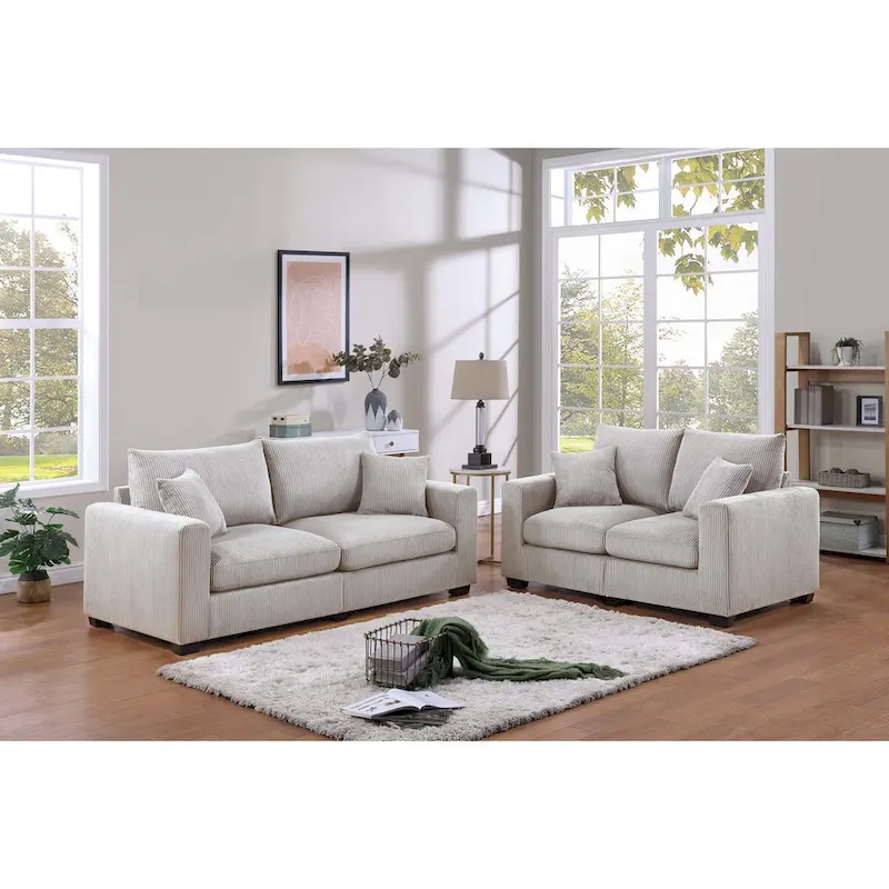 Poundex 2-Piece Sofa Set
