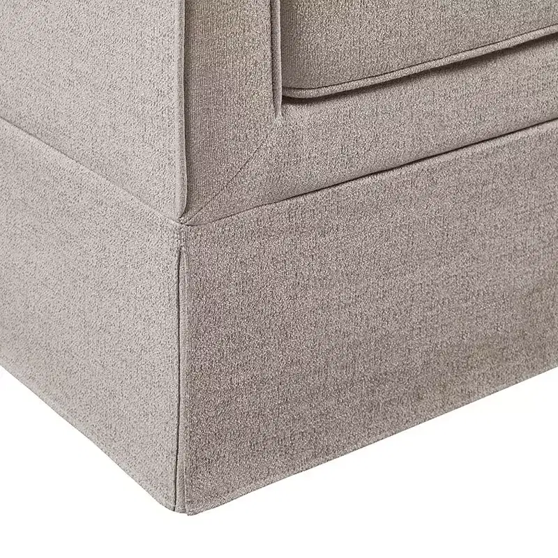 Slipcover Accent Armchair – Track Arm, Skirted Base, Removable Cushion