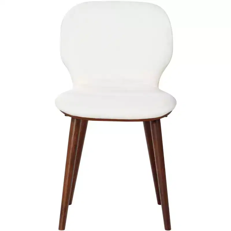 Tazmyn Dining Chair - SFV4157 - White/Walnut - Safavieh Couture