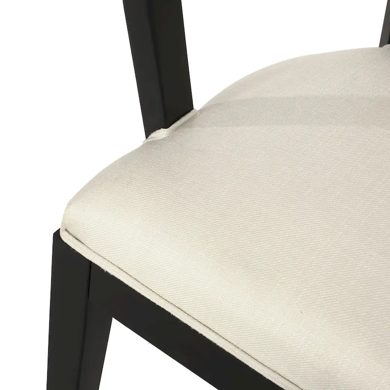 Currant Cane Upholstered Rubberwood Dining Chairs by Christopher Knight Home- Set of 2