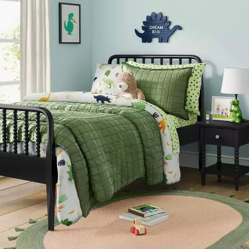 Twin Turned Wood Traditional Spindle Kids' Bed -