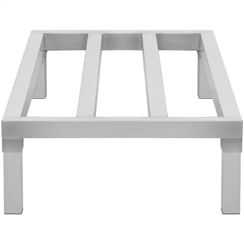VEVOR Aluminum Dunnage Rack, 48 x 20 Commercial Food Floor Rack, 8 Off the Floor, 1800 lbs Capacity All-Welded Aluminum Storage Rack