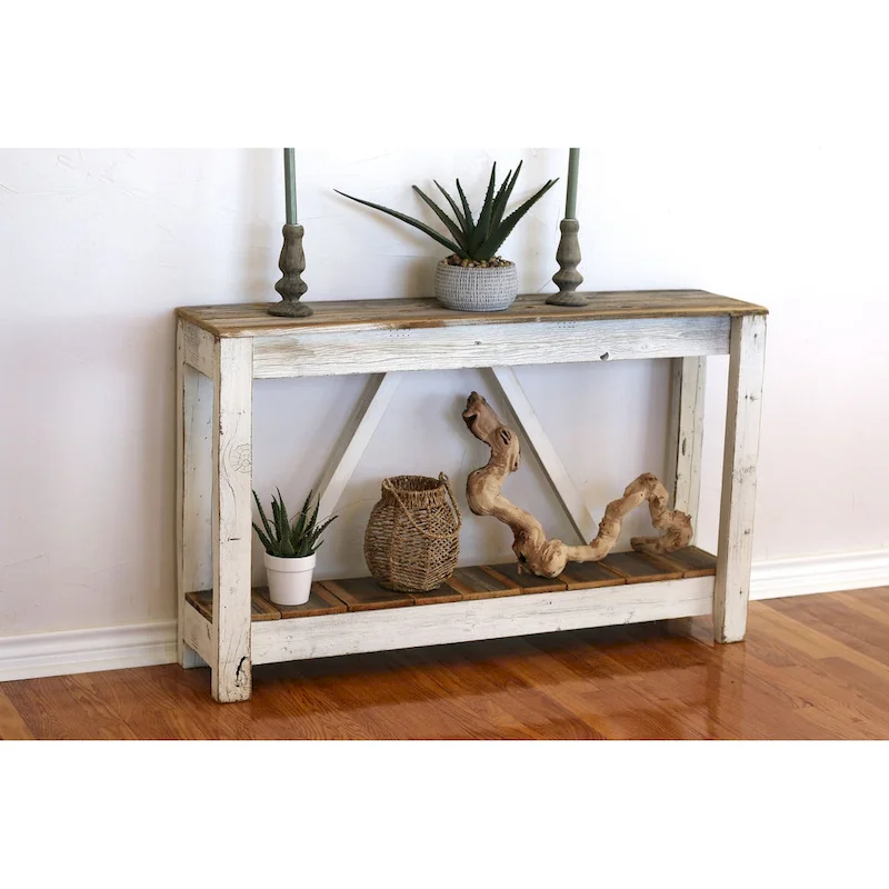 White A-Frame Console