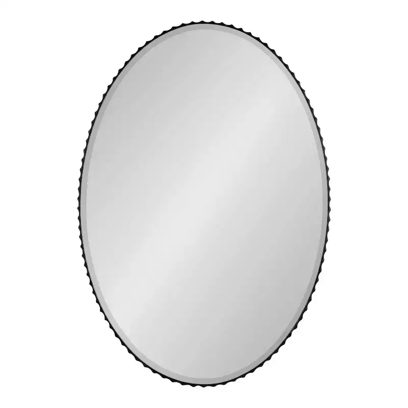 23x32 Elmora Fluted Oval Wall Mirror - Kate & Laurel All Things Decor