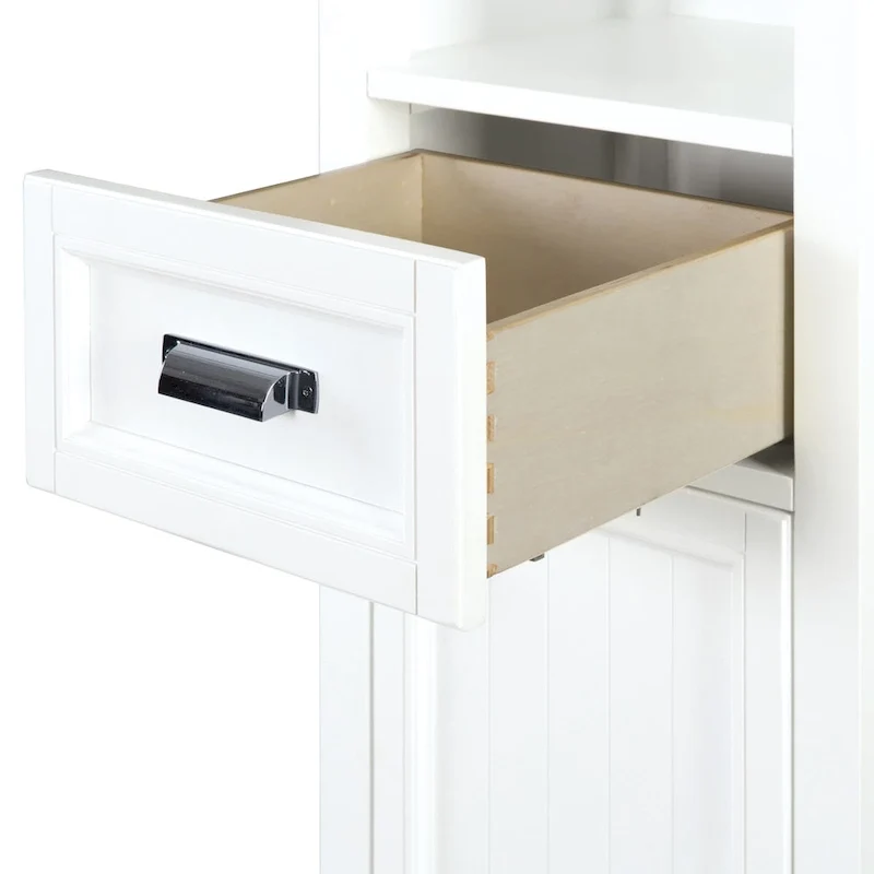 19 x 70 Poplar Wood Free Standing Bathroom Linen