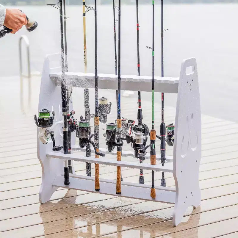 StoreYourBoard Marlin Fishing Rod Storage Stand | Holds up to 24 Rods