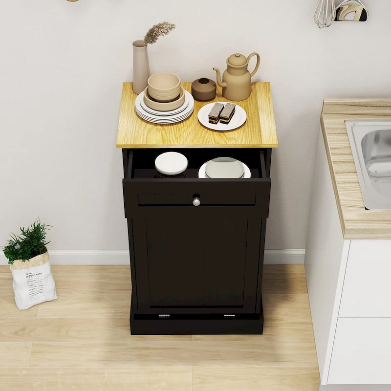 RR Kitchen Trash Cabinet