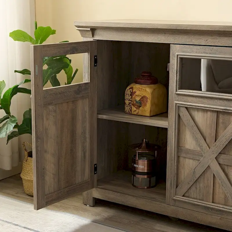 Farmhouse Buffet Sideboard Cabinet