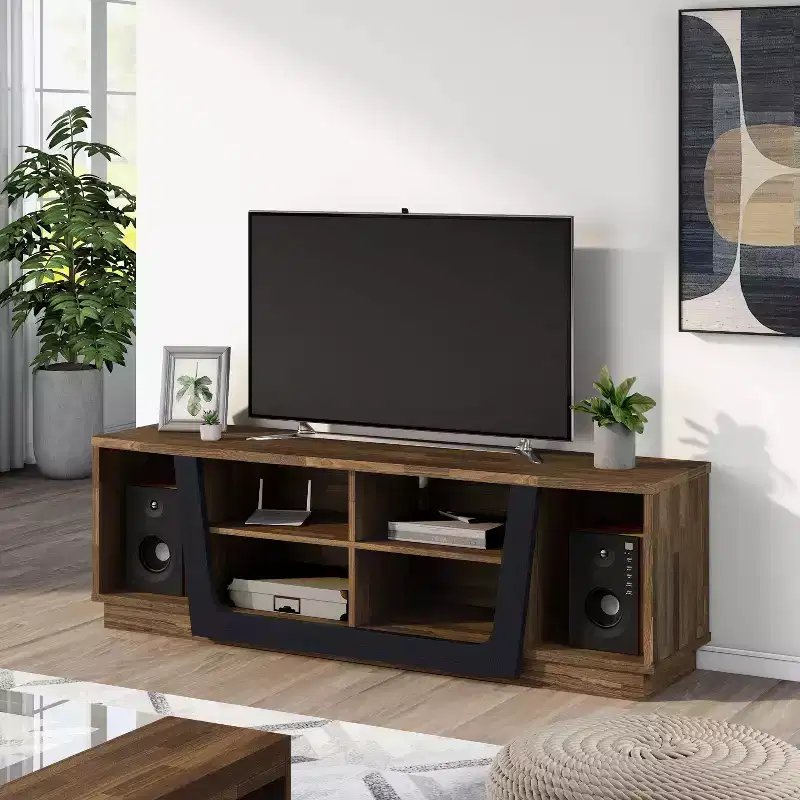 Transitional TV Stand for TVs up to 70
