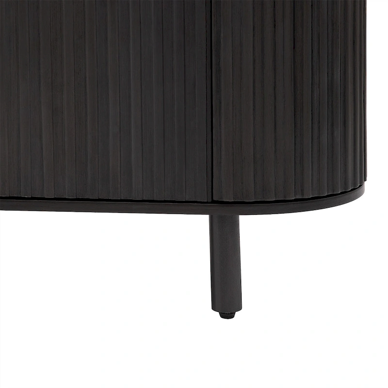 Merax Curved Design Light Luxury Sideboard with Adjustable Shelves