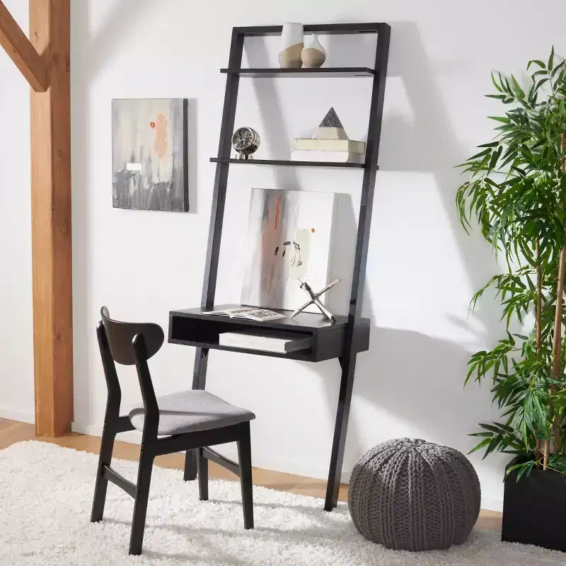 Kamy 2 Shelf Leaning Desk - DSK9401 - Safavieh